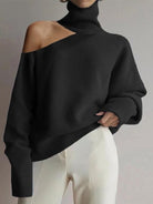 Women's One Shoulder Sweater - ElegantAlpha®