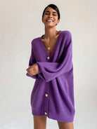 Women's Oversized Baggy Fit Cardigan - ElegantAlpha®