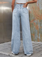 Women's Ripped High Waist Side Leg Jeans - ElegantAlpha®