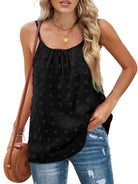 Women's Solid Color Clip Dot Camisole - ElegantAlpha®