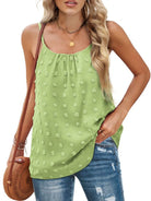 Women's Solid Color Clip Dot Camisole - ElegantAlpha®