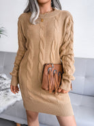 Women's wool knitted dress - ElegantAlpha®