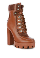 YETI HIGH HEEL LACE-UP BIKER BOOT - ElegantAlpha®