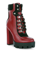 YETI HIGH HEEL LACE-UP BIKER BOOT - ElegantAlpha®