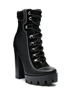 YETI HIGH HEEL LACE-UP BIKER BOOT - ElegantAlpha®