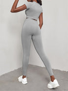 Yoga Tshirt + Pants Two-Piece Suit - ElegantAlpha®