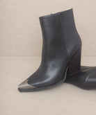 Zion - Bootie with Etched Metal Toe - ElegantAlpha®