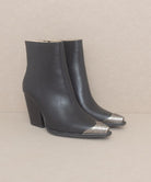 Zion - Bootie with Etched Metal Toe - ElegantAlpha®